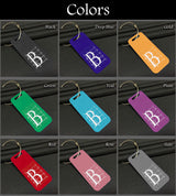 Small Custom Metal Travel Tag - Old School Style