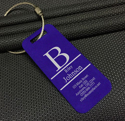 Custom Monogram Luggage Tag / Bag Tag