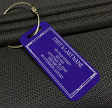 Small Custom Metal Travel Tag