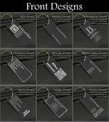 Small Custom Metal Travel Tag