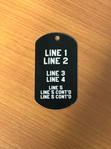 "SOCIALS" Custom Dog Tag Set - Socials QR Code