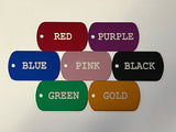 Custom Dog Tag Set - Modern