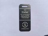 Small Metal Travel Tag - Ashgabat / Stage One
